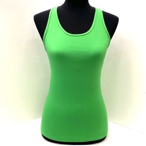 NIKE Women's Green Dry Fit Sports Tank Top w/Built-In Shelf Bra